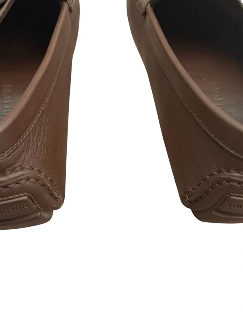 Louis Vuitton Brown Lombok Loafers with Metal Bit
